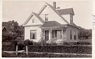 John C. Blum's home in Monticello, today's South Main St..  He was married to Ellen Legler.